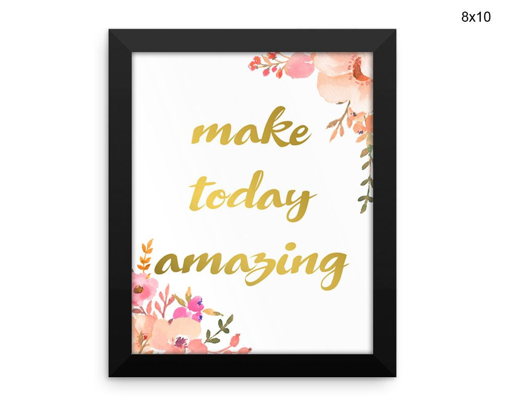 Today Inspire Print, Beautiful Wall Art with Frame and Canvas options available  Decor