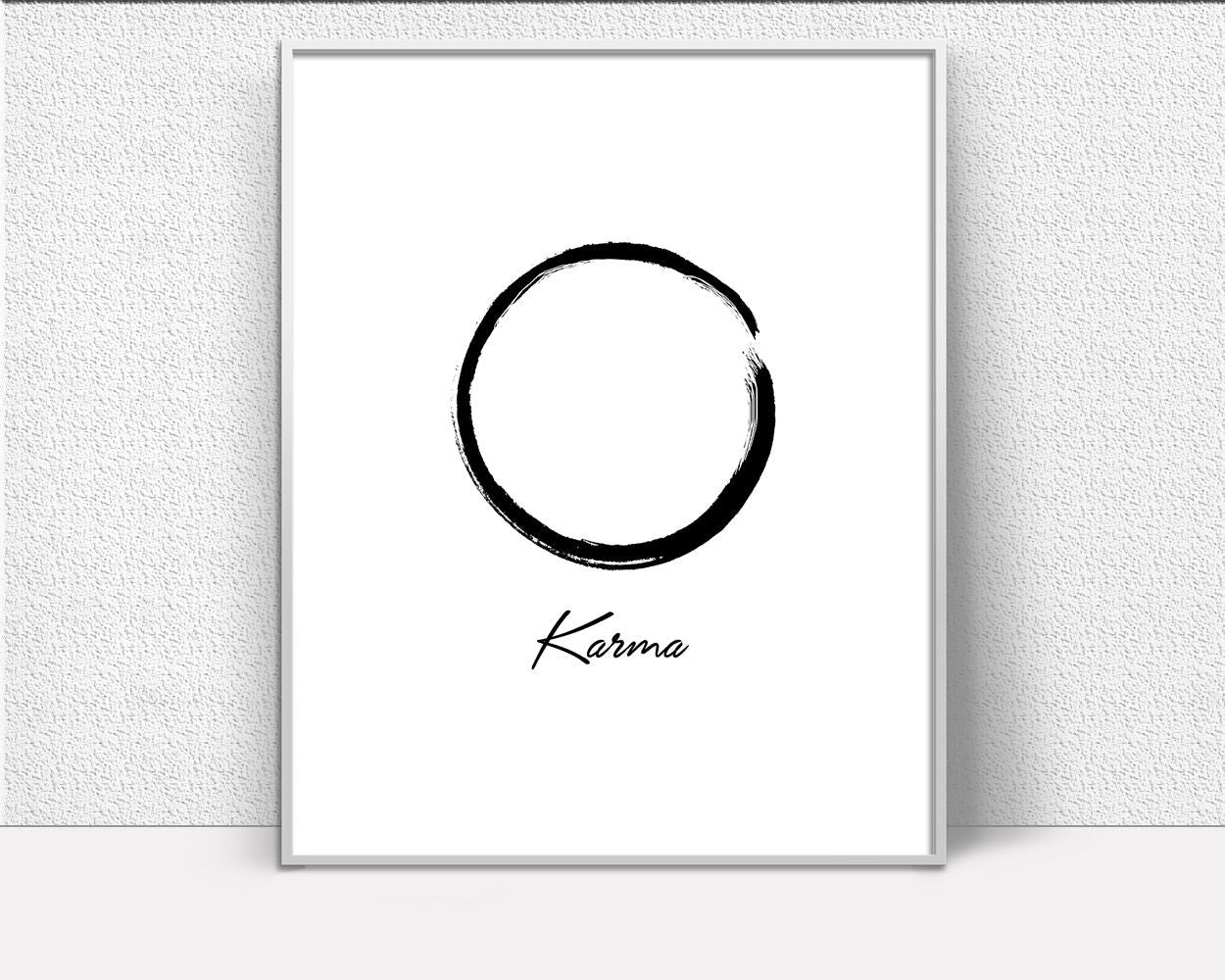 Wall Decor Minimalism Printable Karma Prints Minimalism Sign Karma  Printable Art Minimalism yoga print black white modern karma poster - Digital Download