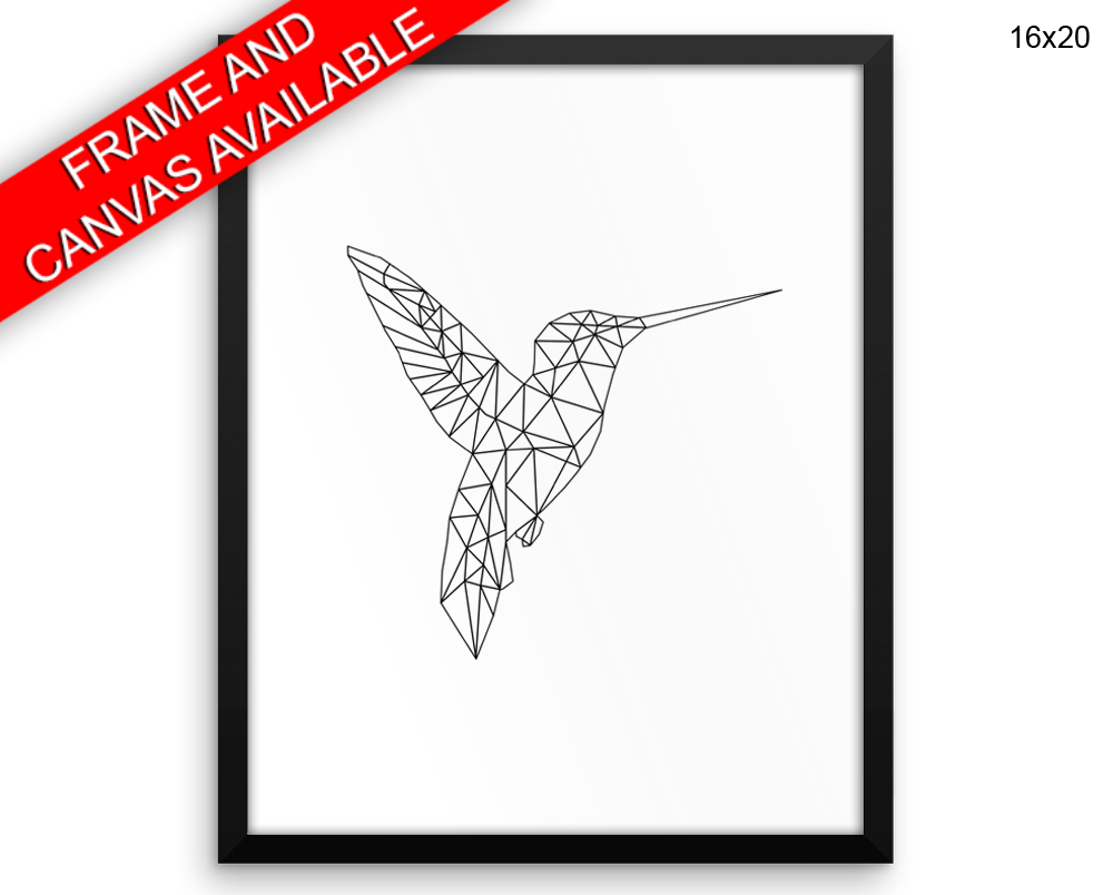 Hummingbird Print, Beautiful Wall Art with Frame and Canvas options available Animal Decor