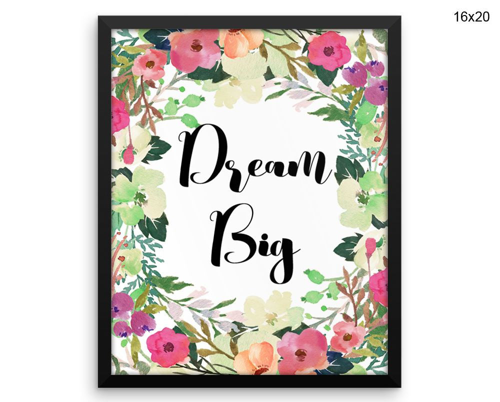 Dream Print, Beautiful Wall Art with Frame and Canvas options available Nursery Decor