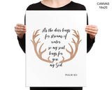Psalm Print, Beautiful Wall Art with Frame and Canvas options available Religion Decor