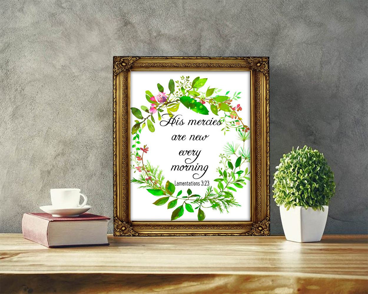 Wall Art His Mercies Are New Every Morning Digital Print His Mercies Are New Every Morning Poster Art His Mercies Are New Every Morning Wall - Digital Download