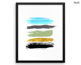 Abstract Brush Print, Beautiful Wall Art with Frame and Canvas options available Living Room Decor