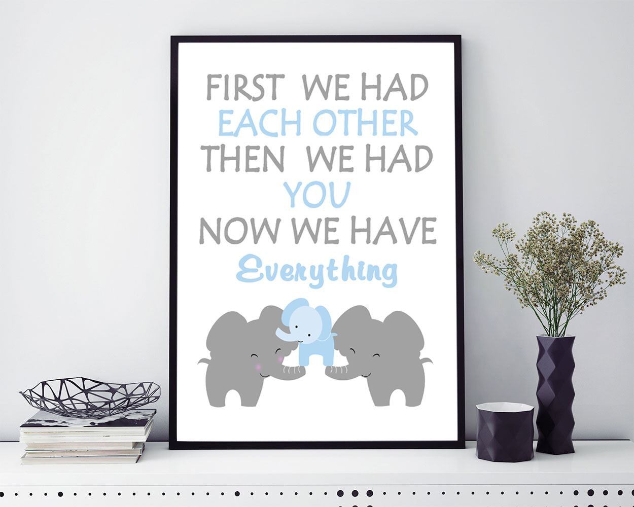 Wall Decor Elephant Printable Elephant Prints Elephant Sign Elephant Nursery Art Elephant Nursery Print Elephant Printable Art Elephant - Digital Download