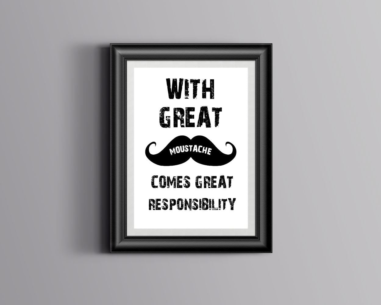 Wall Art Moustache Digital Print Moustache Poster Art Moustache Wall Art Print Moustache Home Art Moustache Home Print Moustache Wall Decor - Digital Download