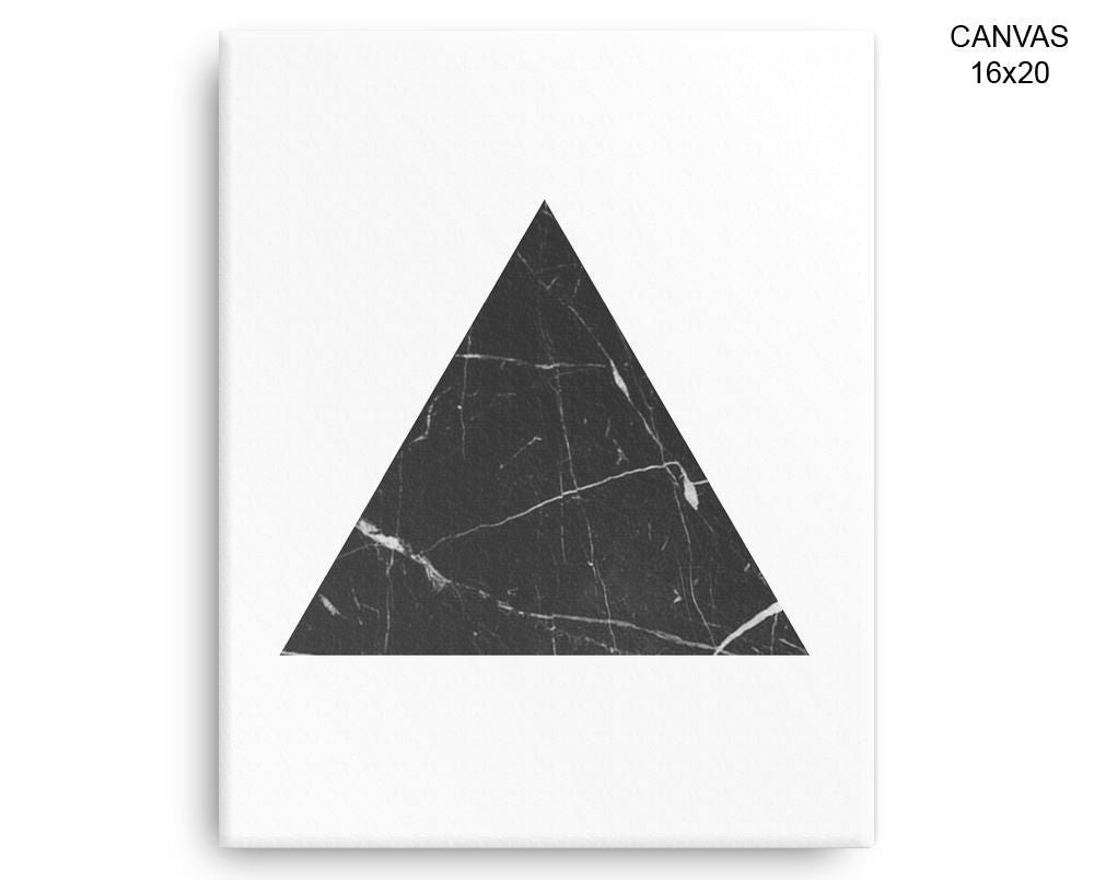 Marble Triangle Print, Beautiful Wall Art with Frame and Canvas options available Geometric Decor