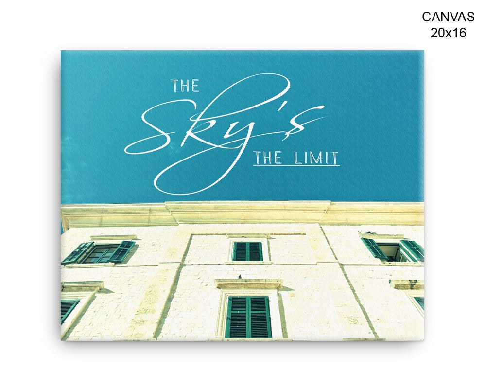 Sky Limit Print, Beautiful Wall Art with Frame and Canvas options available Photography Decor