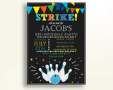 Bowling Party Birthday Invitation Bowling Party Birthday Party Invitation Bowling Party Birthday Party Bowling Party Invitation Boy 2QJSM - Digital Product