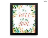 Soul Verse Print, Beautiful Wall Art with Frame and Canvas options available  Decor