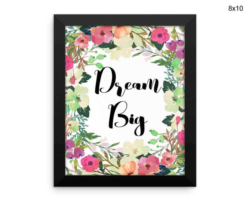 Dream Print, Beautiful Wall Art with Frame and Canvas options available Nursery Decor