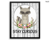 Stay Curious Print, Beautiful Wall Art with Frame and Canvas options available Kids Decor