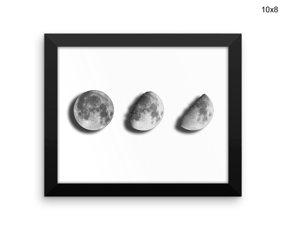 Moon Print, Beautiful Wall Art with Frame and Canvas options available Bedroom Decor