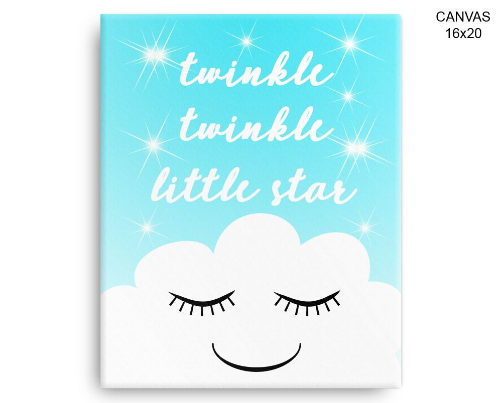 Twinkle Twinkle Little Star Print, Beautiful Wall Art with Frame and Canvas options available