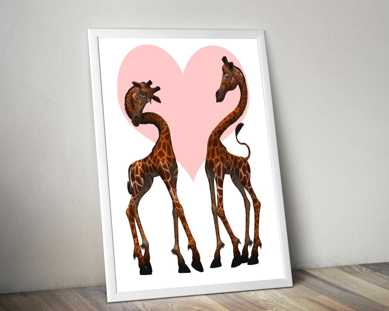 Wall Decor Love Printable Giraffe Prints Love Sign Giraffe Nursery Art Giraffe Nursery Print Love Printable Art Love Love Cool Poster Heart - Digital Download