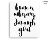 Home Print, Beautiful Wall Art with Frame and Canvas options available Typography Decor