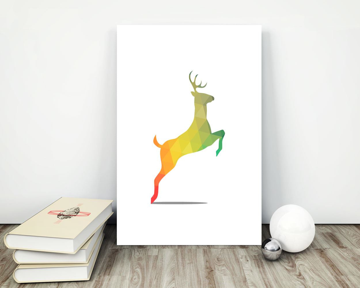 Wall Decor Deer Printable Woodland Prints Deer Sign Woodland Nursery Art Woodland Nursery Print Deer Printable Art Deer TriangleDeer - Digital Download