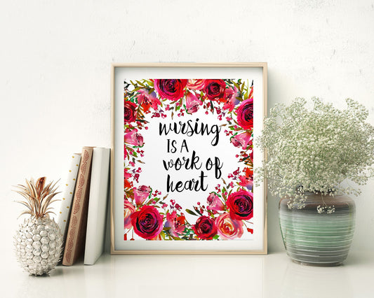 Wall Art Nursing Digital Print Nursing Poster Art Nursing Wall Art Print Nursing Nursery Art Nursing Nursery Print Nursing Wall Decor - Digital Download