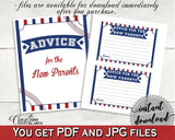 Advice Cards Baby Shower Advice Cards Baseball Baby Shower Advice Cards Baby Shower Baseball Advice Cards Blue Red prints, pdf jpg YKN4H - Digital Product
