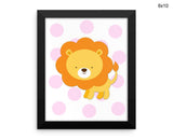 Lion Print, Beautiful Wall Art with Frame and Canvas options available Nursery Decor