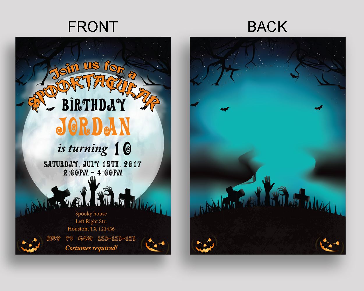 Spooktacular Birthday Invitation Spooktacular Birthday Party Invitation Spooktacular Birthday Party Spooktacular Invitation Boy Girl CI8TZ - Digital Product