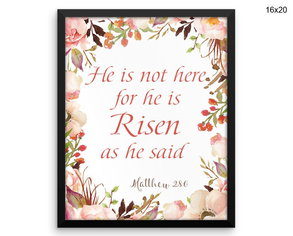 Matthew Risen Print, Beautiful Wall Art with Frame and Canvas options available Bible Decor