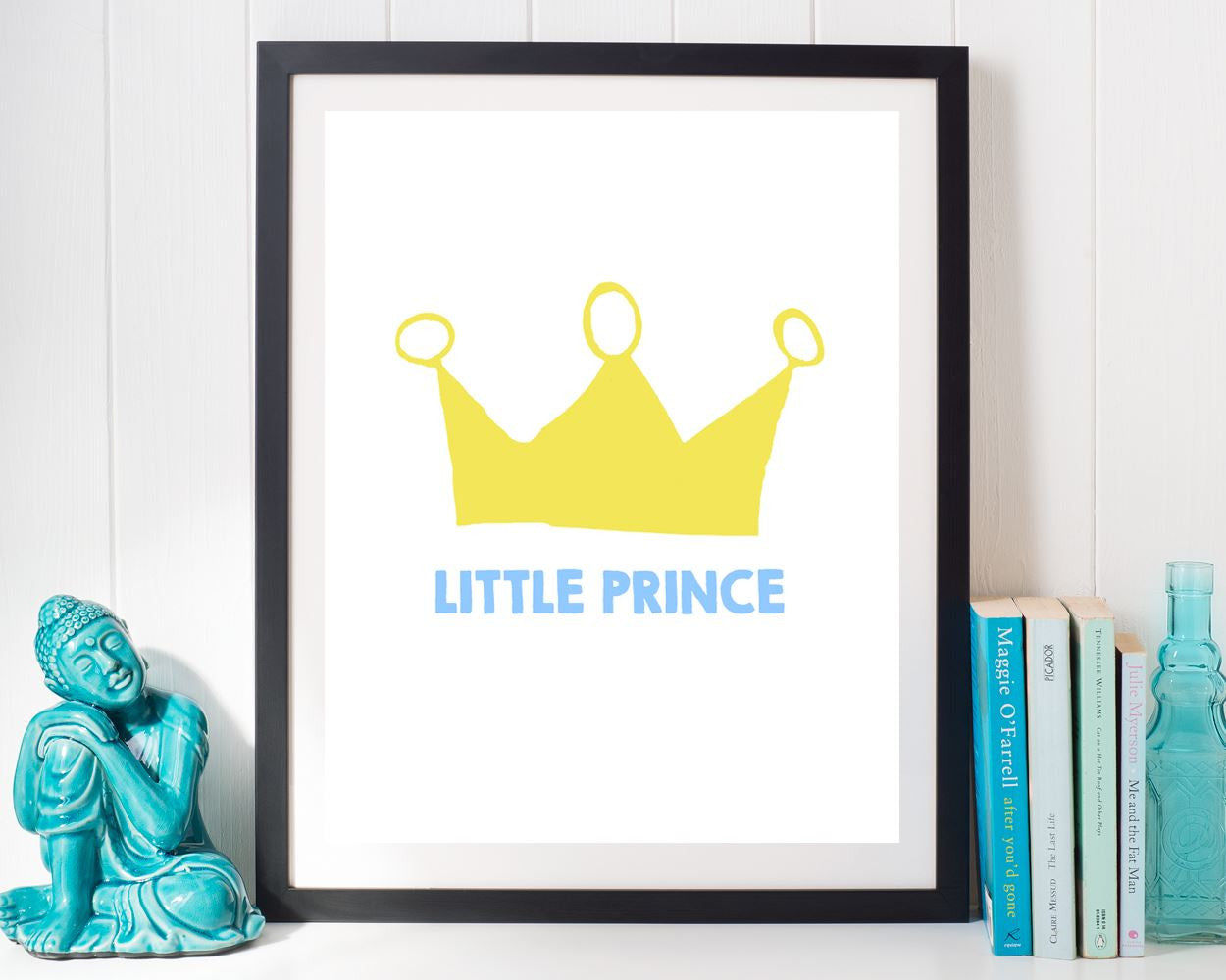 Wall Art Crown Digital Print Prince Poster Art Crown Wall Art Print Prince  Wall Decor Crown boy nursery boys room art printable nursery - Digital Download