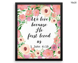 John Script Print, Beautiful Wall Art with Frame and Canvas options available  Decor
