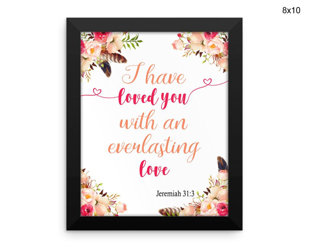 Christian Jeremiah Print, Beautiful Wall Art with Frame and Canvas options available  Decor