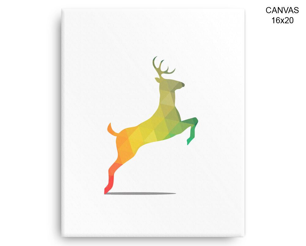 Woodland Deer Print, Beautiful Wall Art with Frame and Canvas options available Nursery Decor