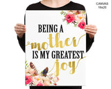 Mom Print, Beautiful Wall Art with Frame and Canvas options available Mother Decor