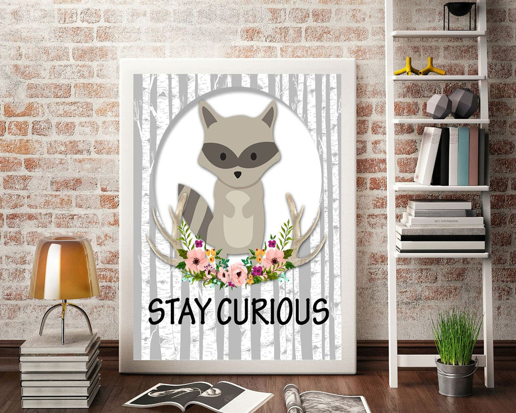 Wall Art Stay Curious Digital Print Stay Curious Poster Art Stay Curious Wall Art Print Stay Curious Kids Art Stay Curious Kids Print Stay - Digital Download