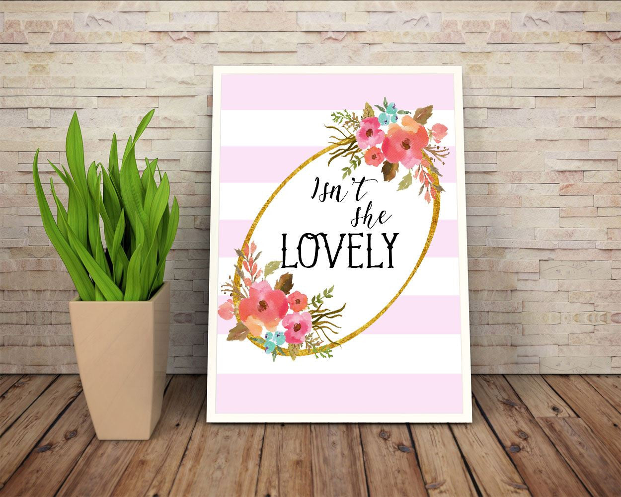 Wall Art Isn't She Lovely Digital Print Isn't She Lovely Poster Art Isn't She Lovely Wall Art Print Isn't She Lovely Quote Art Isn't She - Digital Download