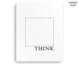 Think Outside The Box Print, Beautiful Wall Art with Frame and Canvas options available