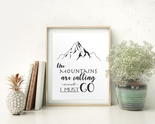 Wall Art Mountains Digital Print Mountains Poster Art Mountains Wall Art Print Mountains Adventure Art Mountains Adventure Print Mountains - Digital Download