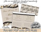 Seashells And Pearls Bridal Shower How Old Was The Bride To Be in Brown And Beige, how old was she, lace shower, party theme, prints - 65924 - Digital Product
