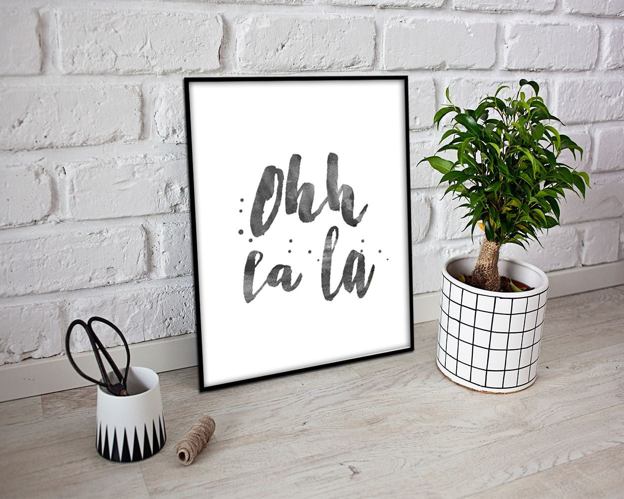 Wall Art Oh La La Digital Print Oh La La Poster Art Oh La La Wall Art Print Oh La La French Art Oh La La French Print Oh La La Wall Decor Oh - Digital Download