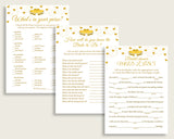 Games Bridal Shower Games Gold Hearts Bridal Shower Games Bridal Shower Gold Hearts Games White Gold party décor printable files 6GQOT