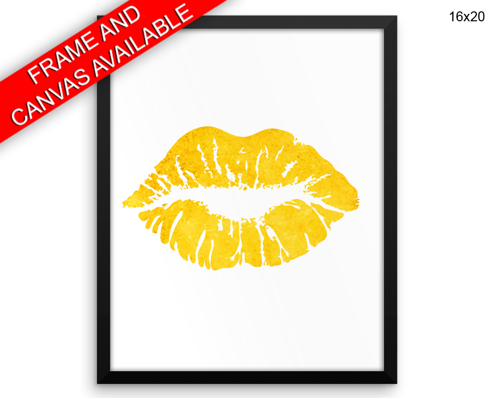 Lips Print, Beautiful Wall Art with Frame and Canvas options available Beauty Decor