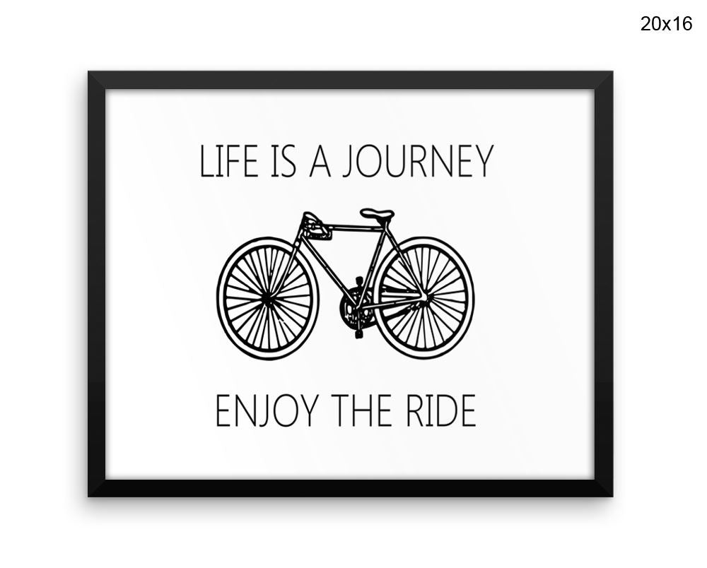 Life Is A Journey Print, Beautiful Wall Art with Frame and Canvas options available Inspirational