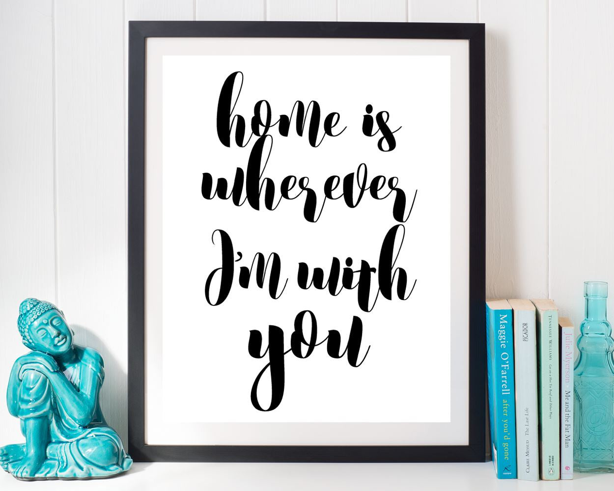 Wall Decor Home Printable Home Prints Home Sign Home Typography Art Home Typography Print Home Printable Art Home gift for husband home is - Digital Download