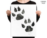 Bear Paw Print, Beautiful Wall Art with Frame and Canvas options available Living Room Decor