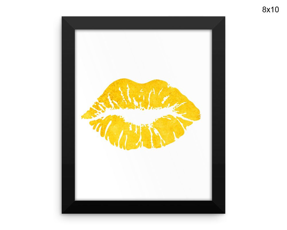 Lips Print, Beautiful Wall Art with Frame and Canvas options available Beauty Decor