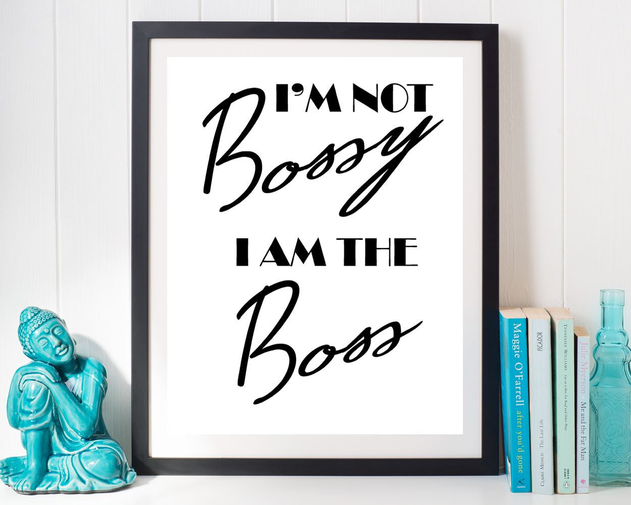 Bossy Prints Wall Art Boss Digital Download Bossy Kitchen Art Boss Kitchen Print Bossy Instant Download Boss Frame And Canvas Available - Digital Download