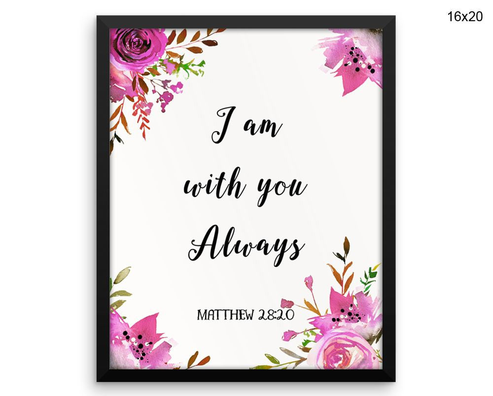 Matthew Print, Beautiful Wall Art with Frame and Canvas options available Quote Decor