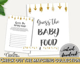 Baby Food Guessing Baby Shower Baby Food Guessing Gold Arrows Baby Shower Baby Food Guessing Baby Shower Gold Arrows Baby Food I60OO - Digital Product