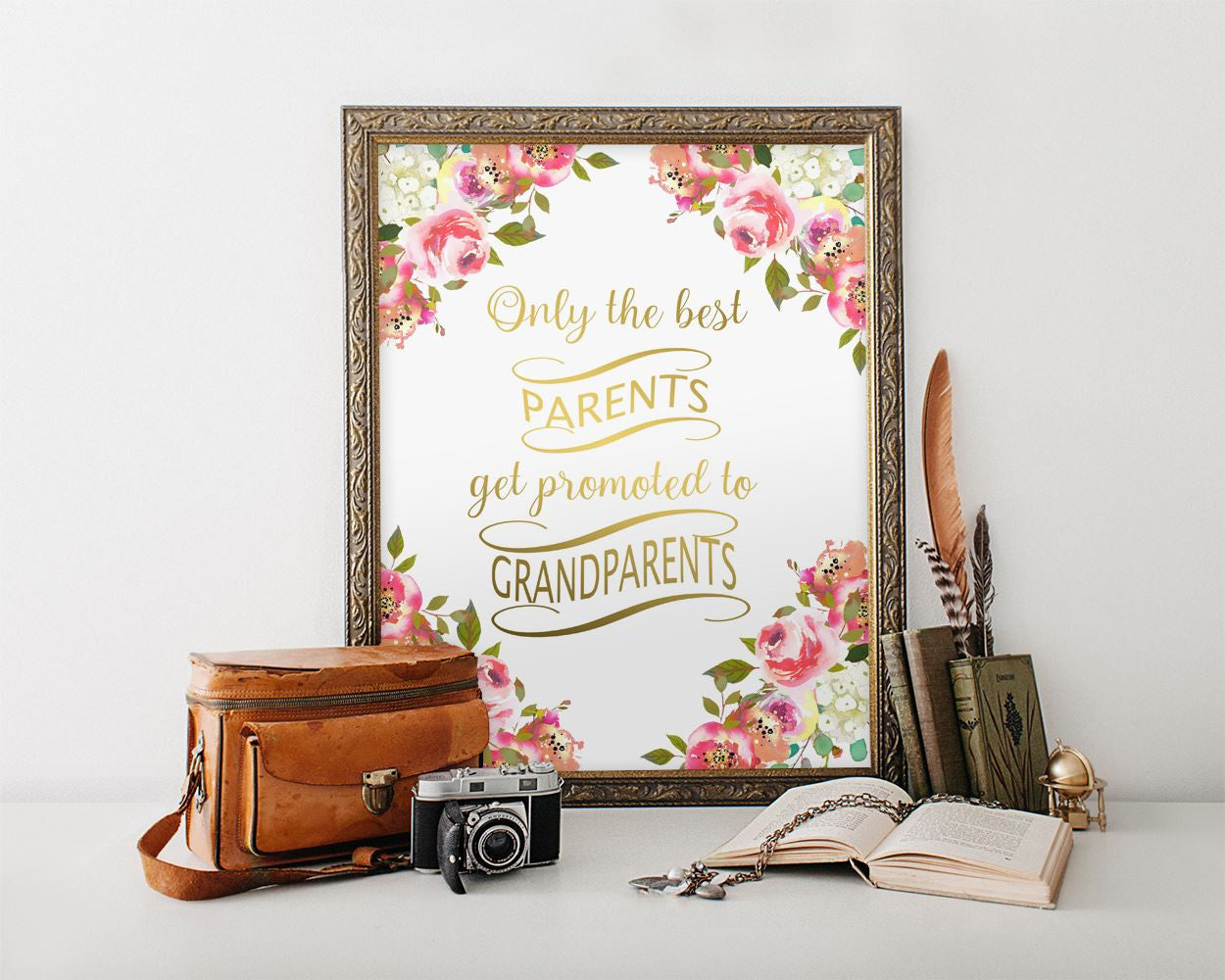 Wall Art Only The Best Parents Get Promoted To Grandparents Digital Print Only The Best Parents Get Promoted To Grandparents Poster Art Only - Digital Download