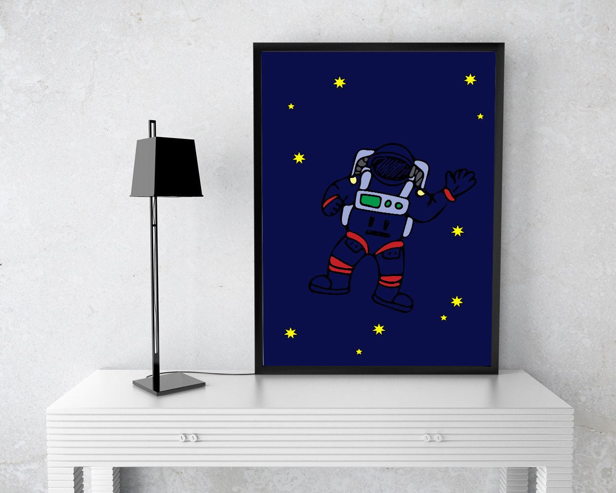 Wall Art Astronaut Digital Print Astronaut Poster Art Astronaut Wall Art Print Astronaut Nursery Art Astronaut Nursery Print Astronaut Wall - Digital Download