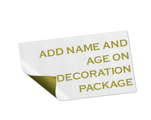 Add On listing only for edit name, age, date and thank you card text for decoration package - digital file