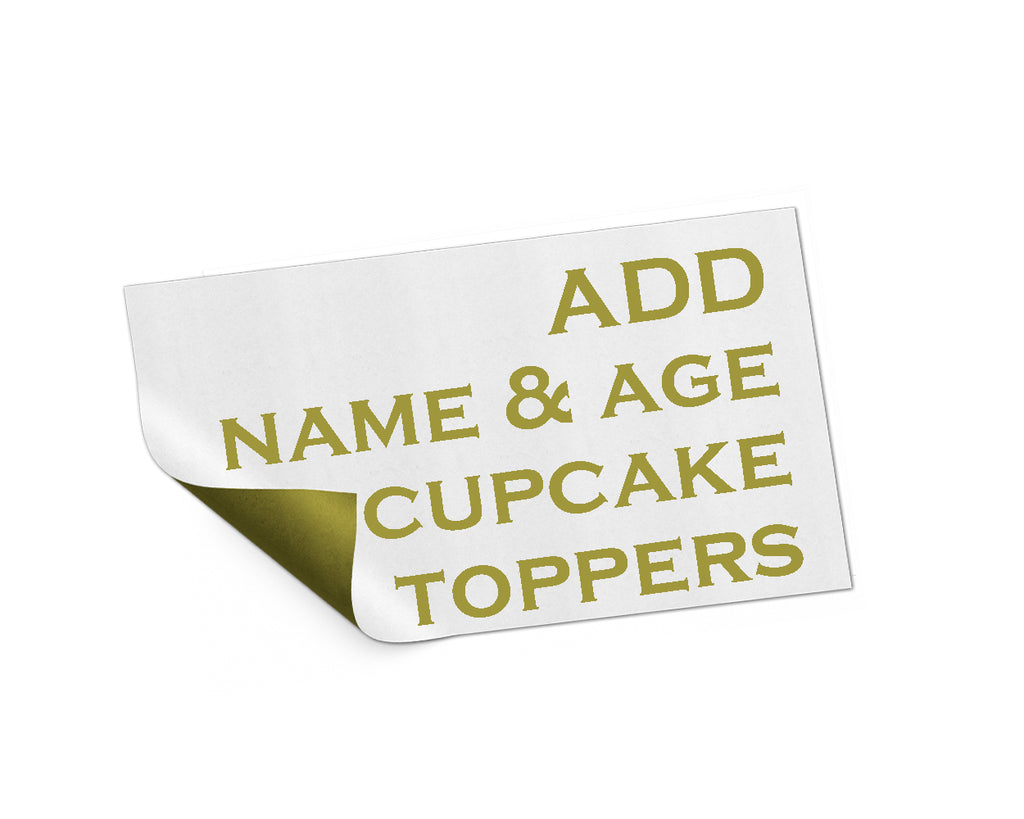 Add On listing only for edit name and age on cupcake toppers - digital file