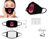 Lips Mouth Mask, Face Mask, Reusable Washable Mask, Protective Dust Mask, Kids Mask, Women Mask, Children Mask With Filter Pocket, Hilarious